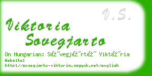 viktoria sovegjarto business card